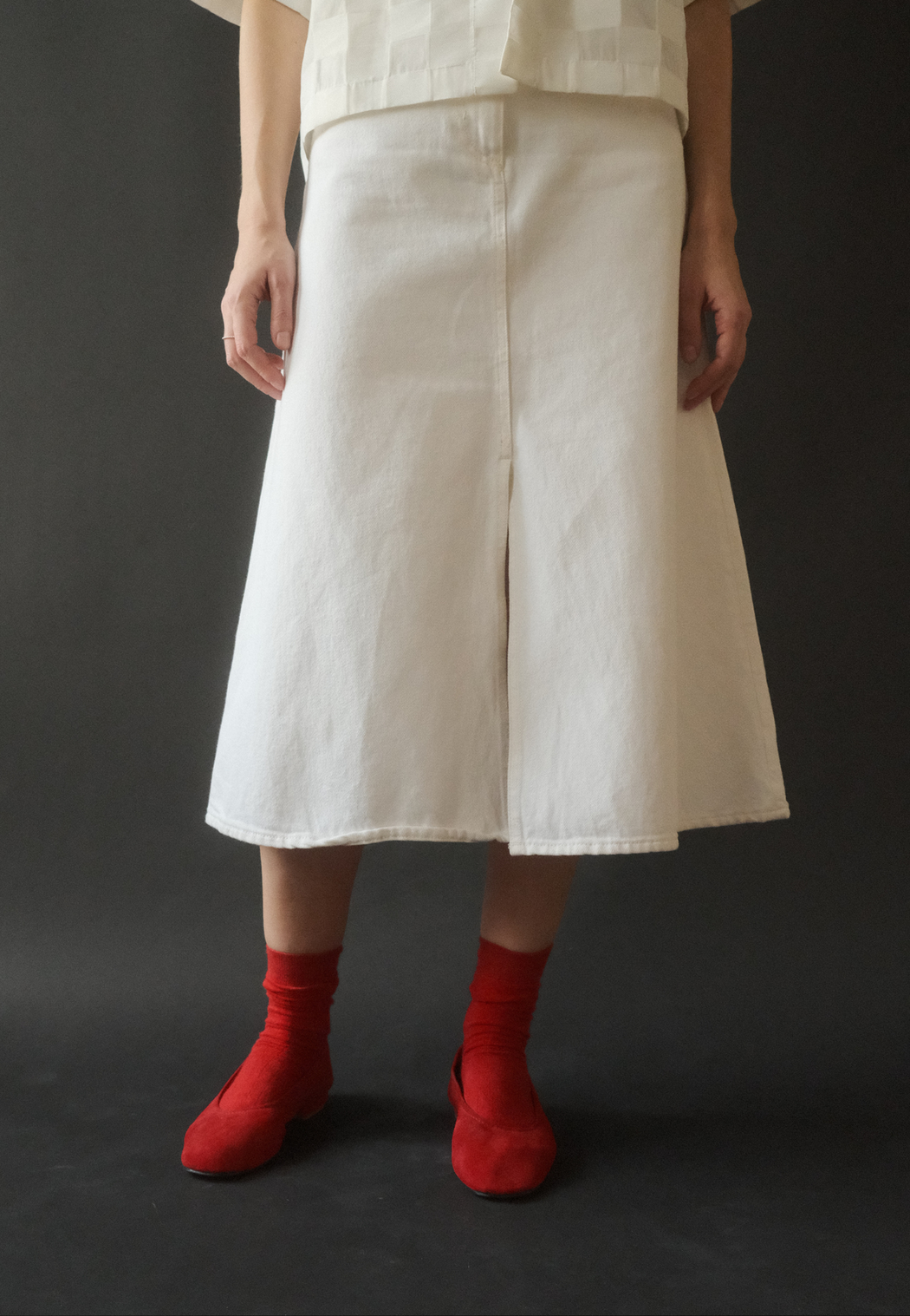 MARGOT FLATS | RED SUEDE
