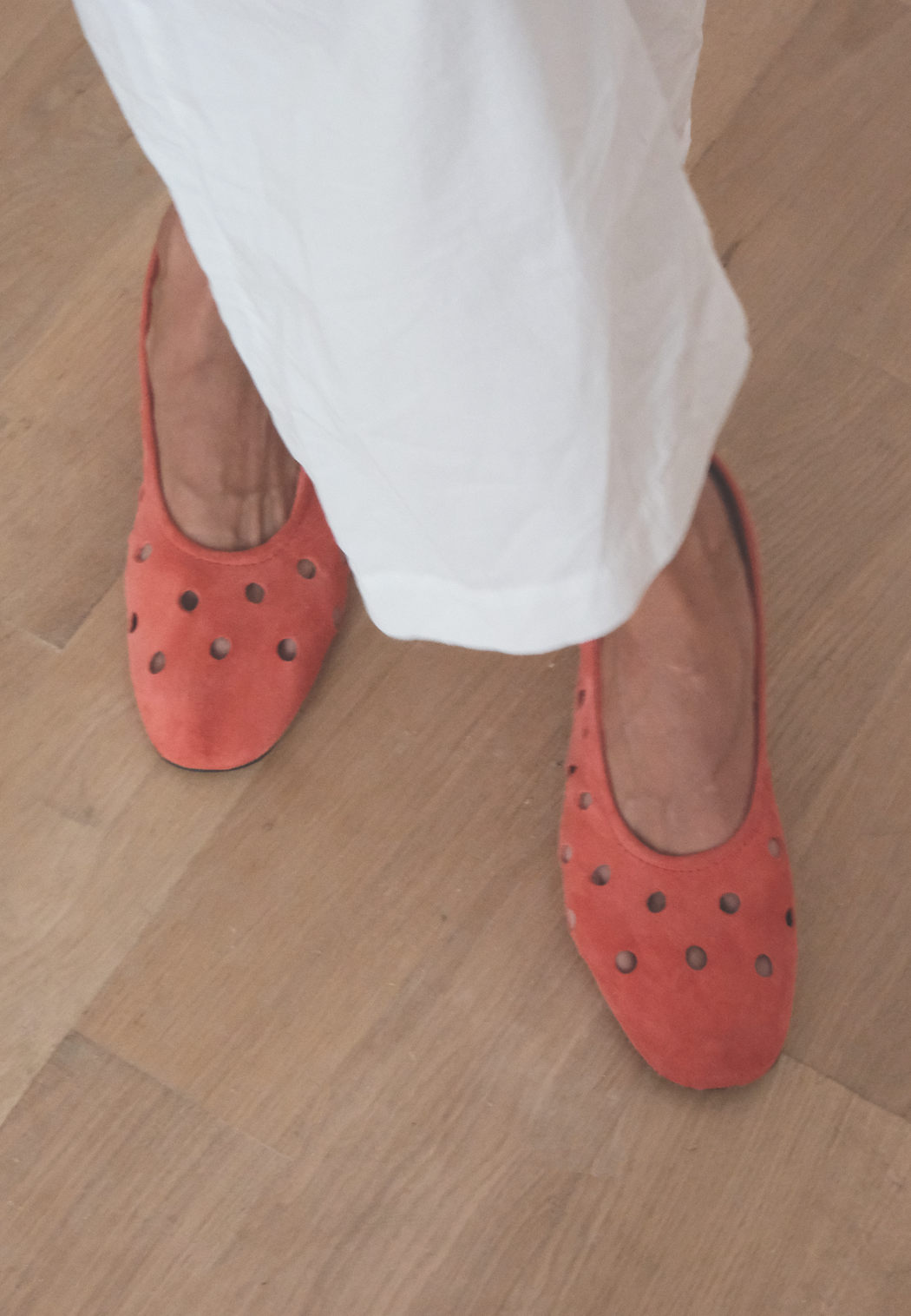 MARGOT FLATS | CORAL SUEDE