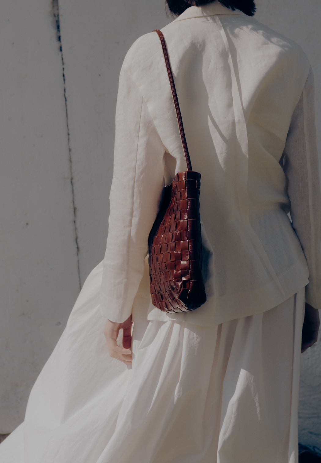 Shaker Bag — Walnut — Narrow Weave