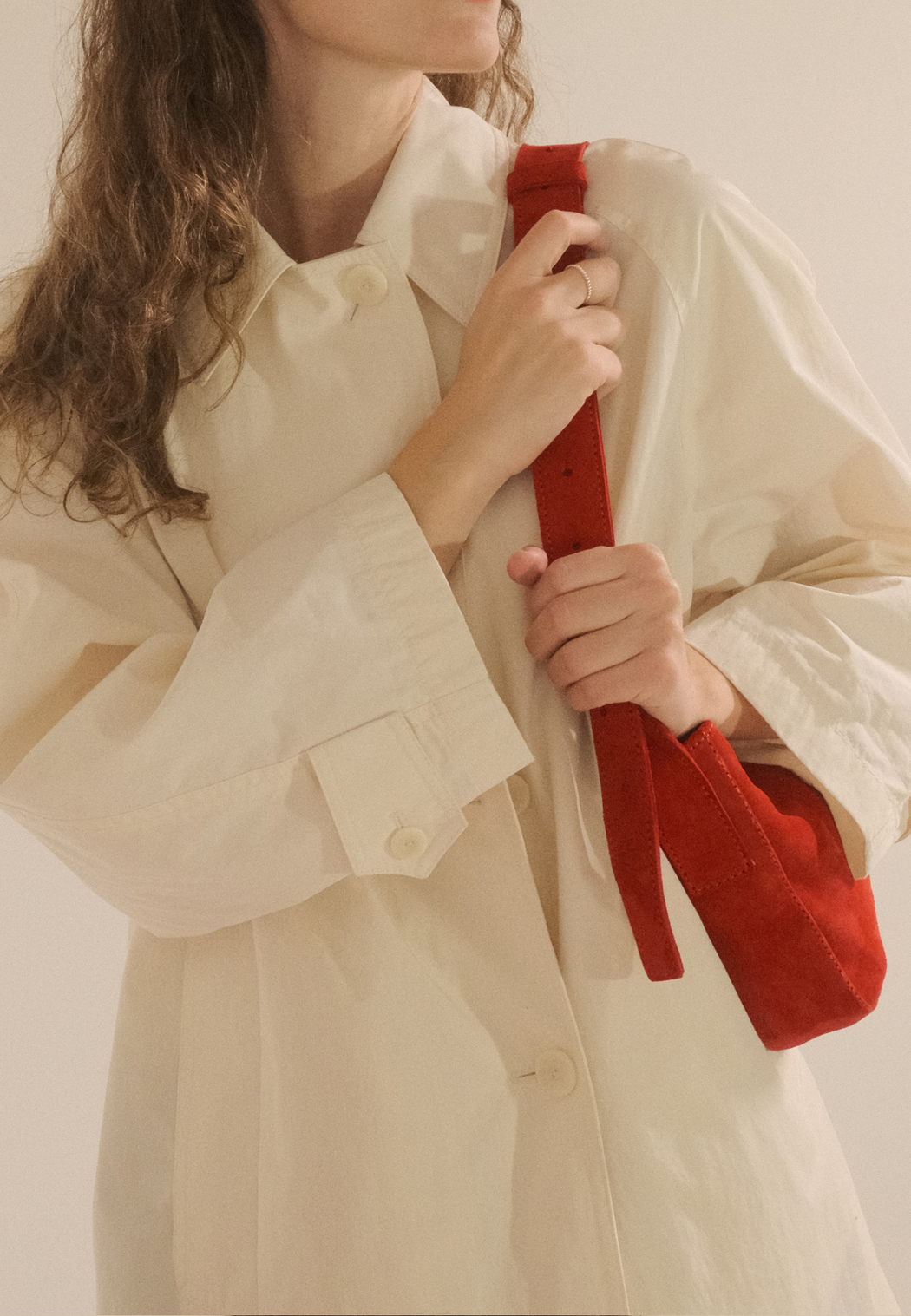 Suede Bag | Red