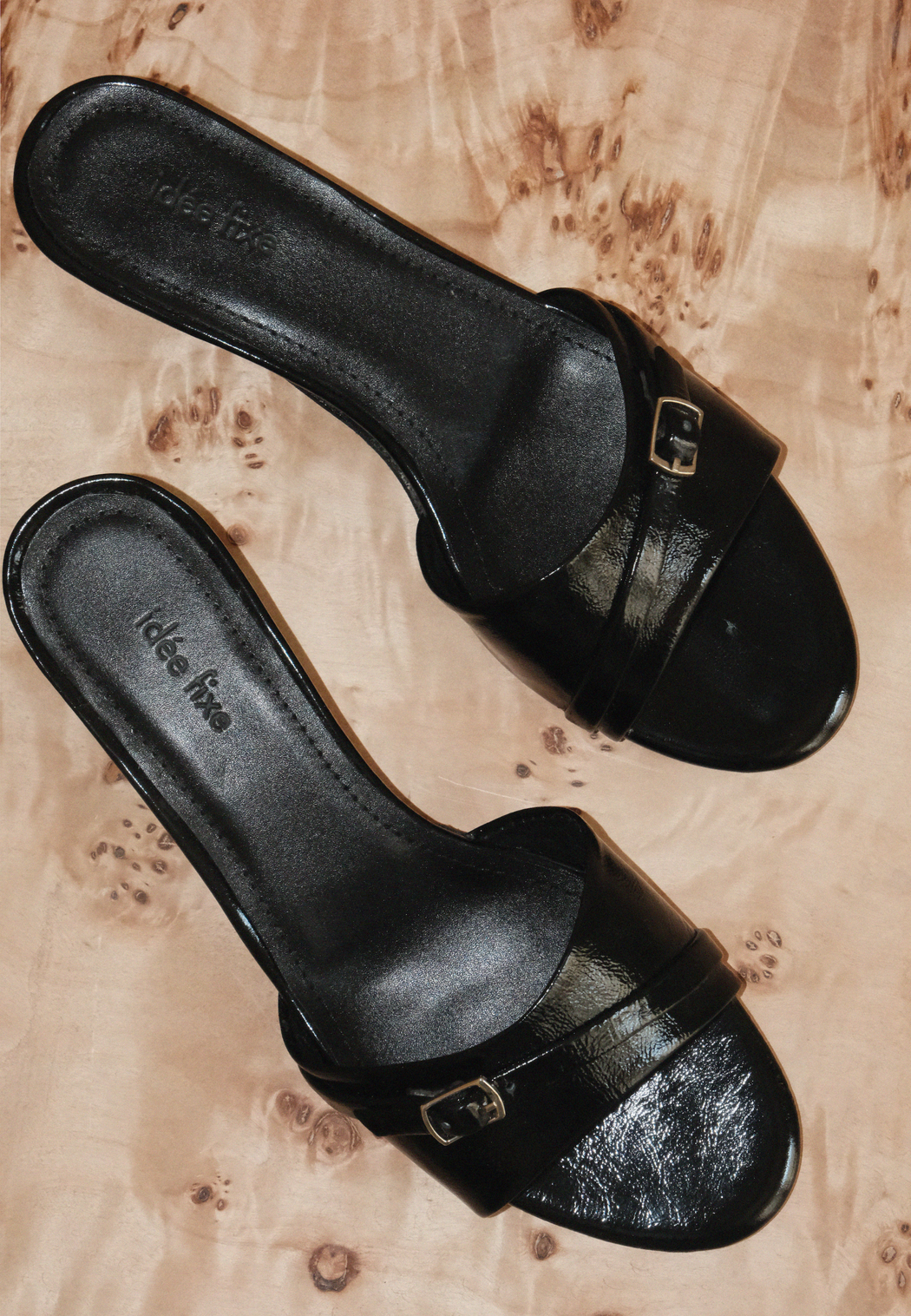 GIA SANDALS | PATENT BLACK