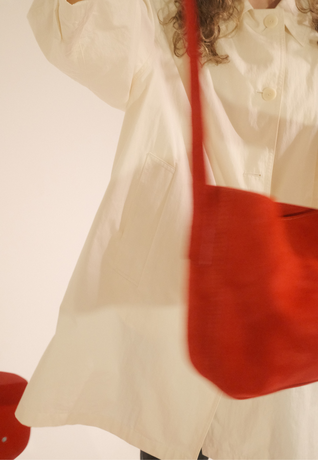 Suede Bag | Red
