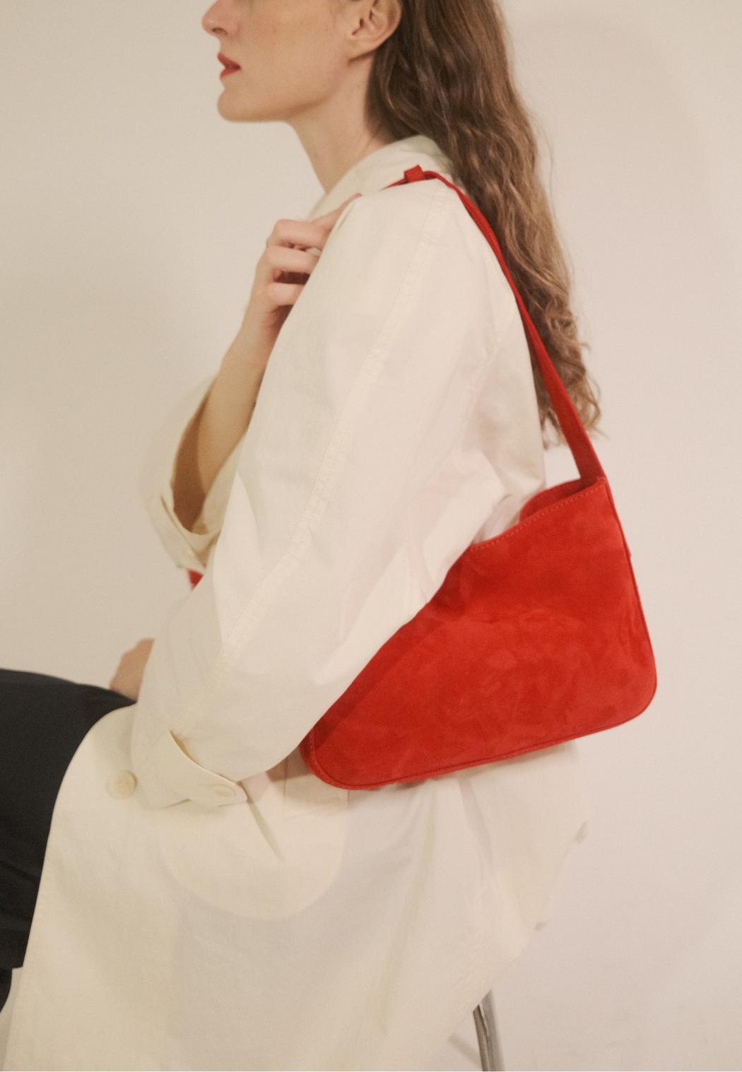 Suede Bag | Red