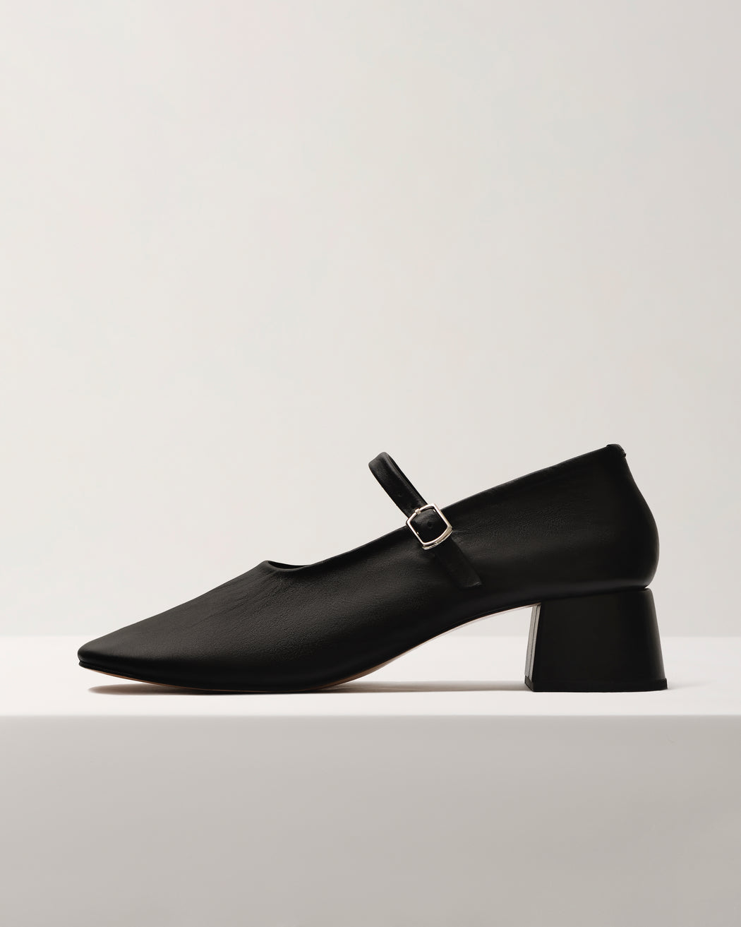 RIVER MARY JANE HEELS — BLACK