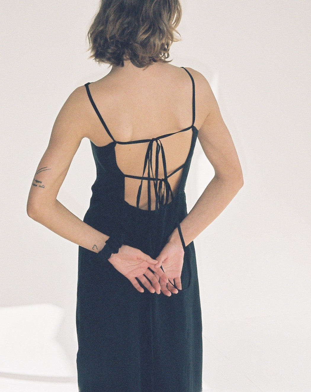 IVY DRESS — BLACK