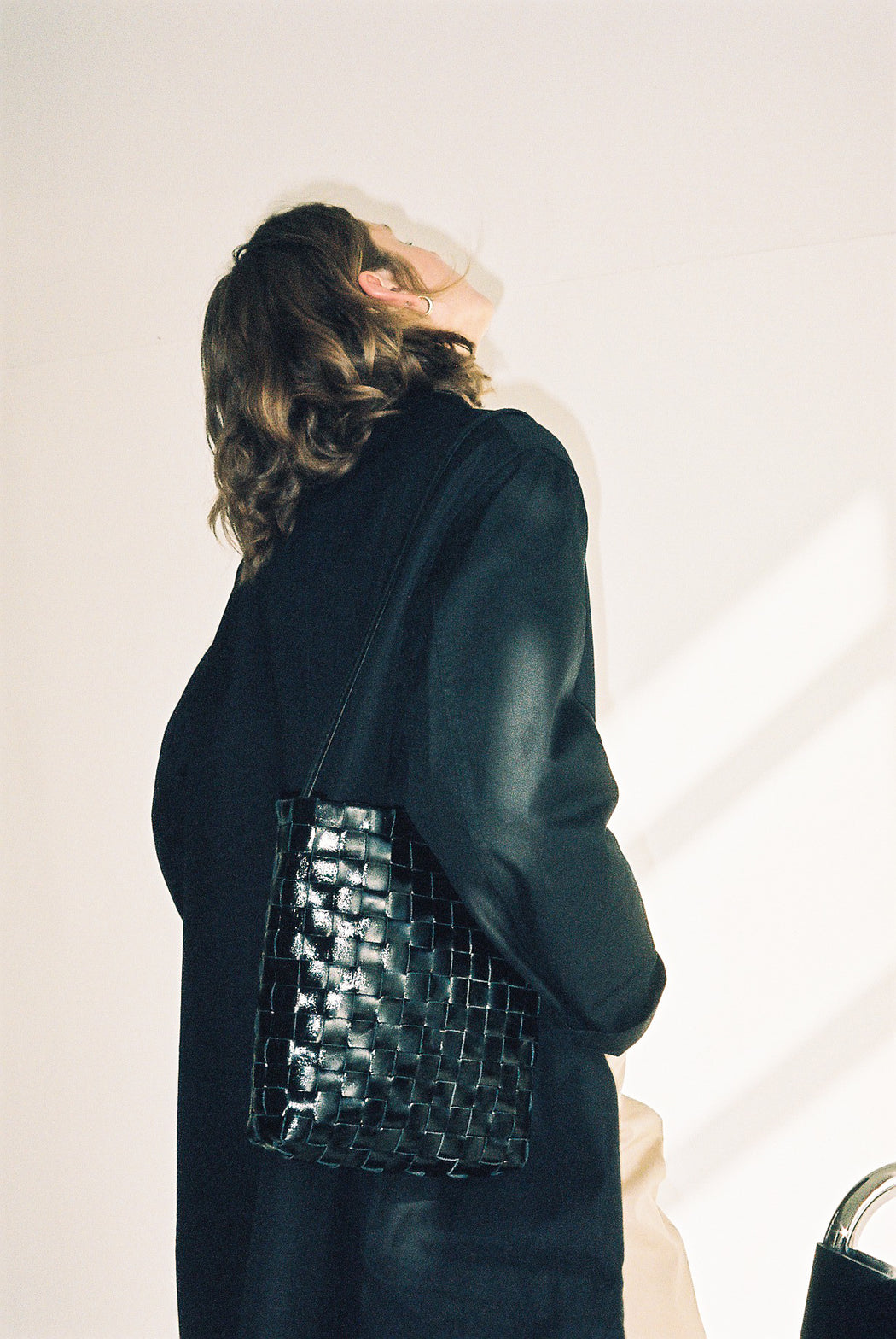 Shaker Bag — Black — Narrow Weave