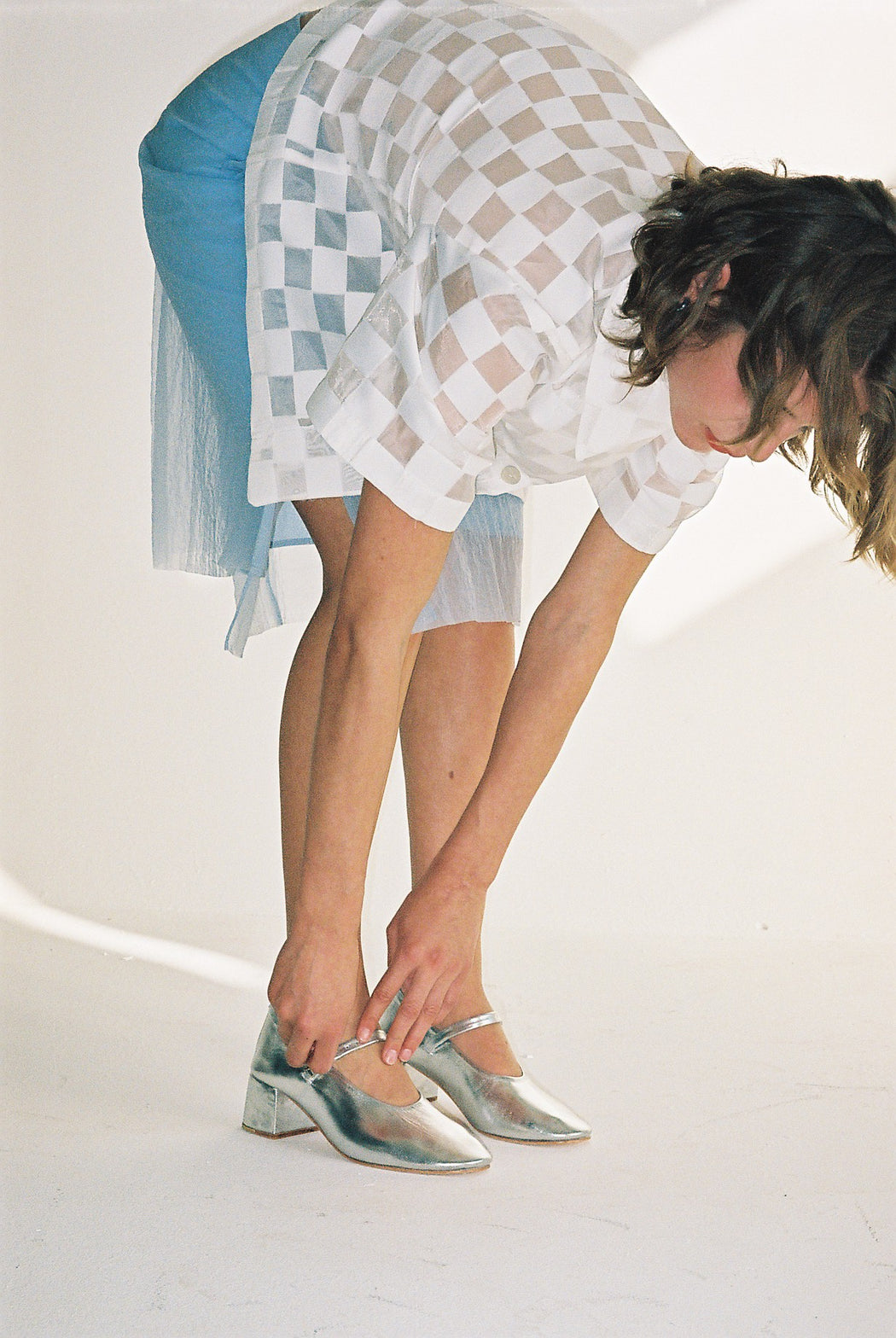 RIVER MARY JANE HEELS — SILVER