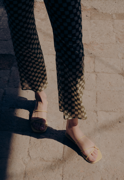 MOROCCO SANDALS | SOFT MUSTARD